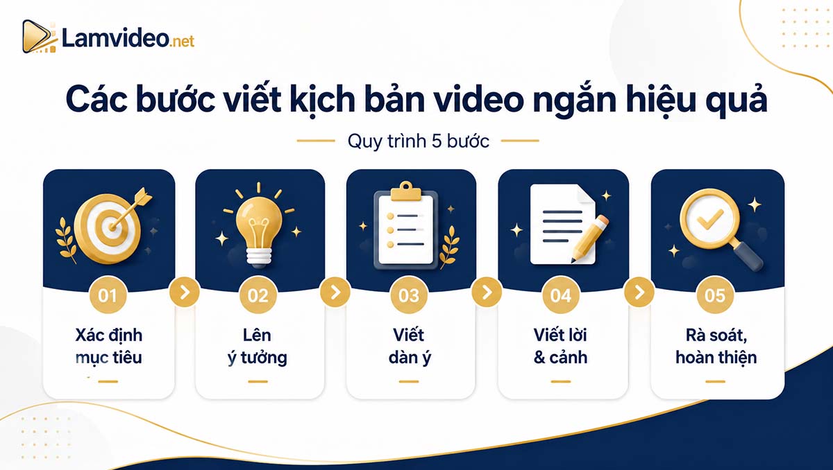 Các bước viết kịch bản video ngắn hiệu quả cho người mới bắt đầu