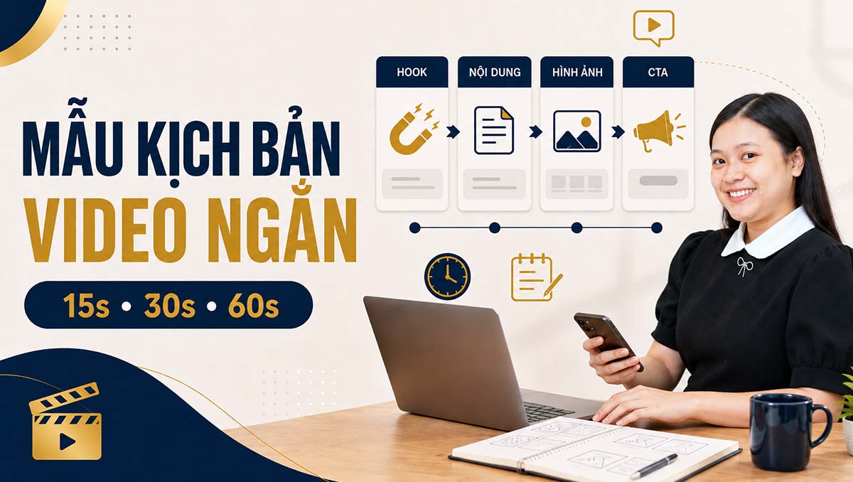 Mẫu kịch bản video ngắn 15, 30 và 60 giây dễ áp dụng