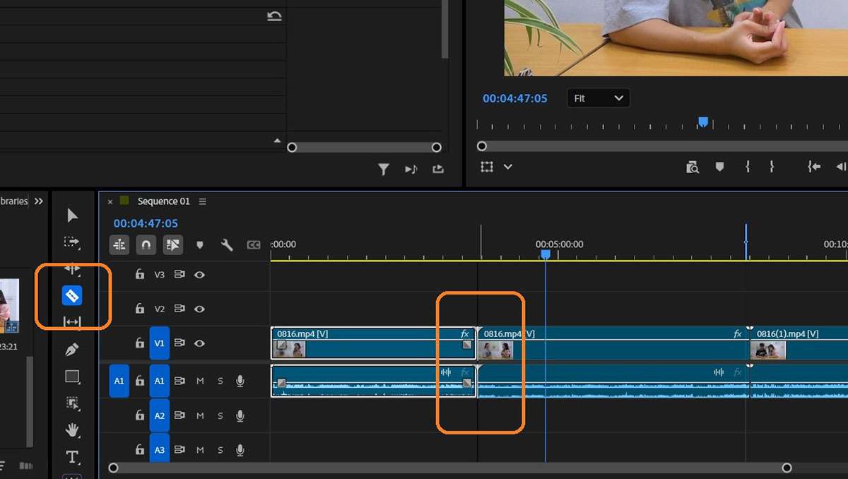 Cách cắt video trong Adobe Premiere Pro 2026 bằng công cụ Razor Tool