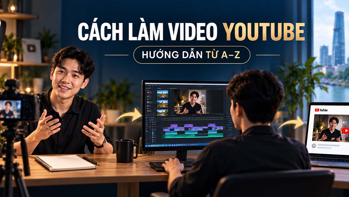 Cách làm video YouTube cho người mới từ quay, edit đến đăng video